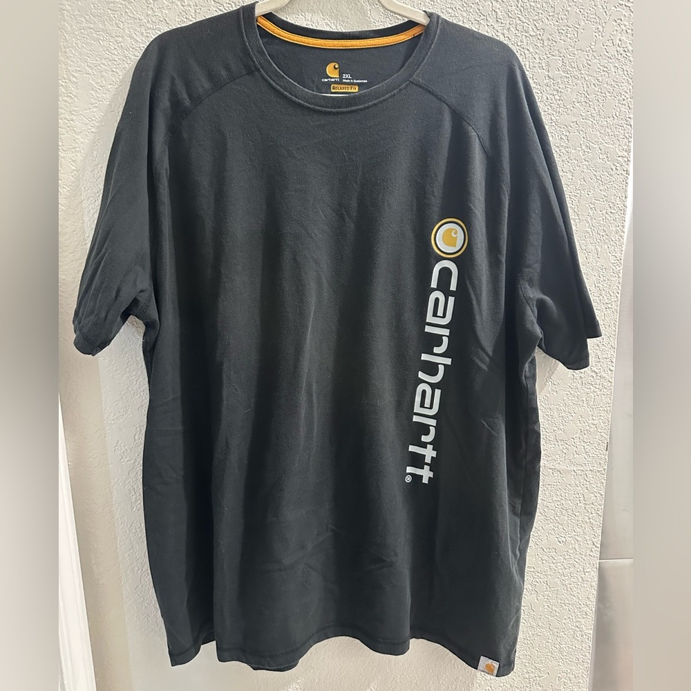 Carhartt Black Tee with White Logo